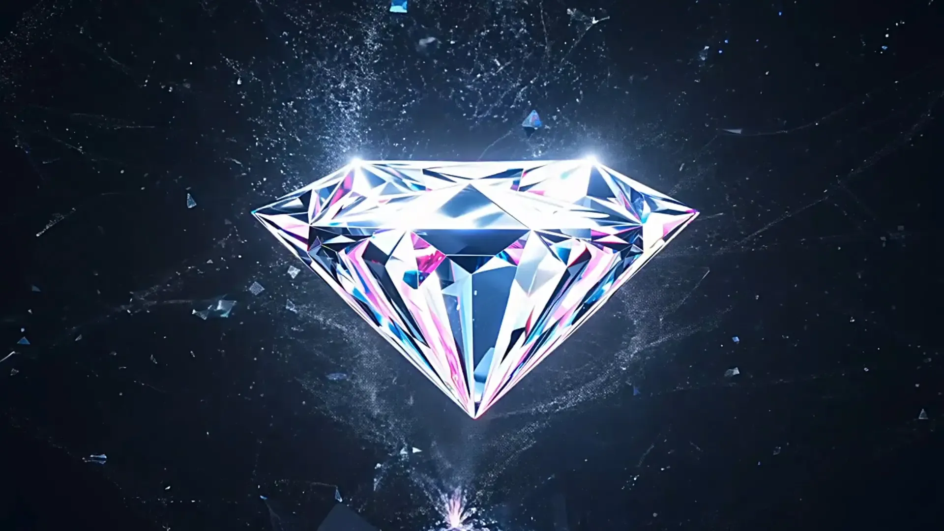 Shimmering Diamond Overlay for Luxury Jewelry Ads